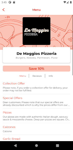 Run android online APK De Maggios Pizzeria TS5 from MyAndroid or emulate De Maggios Pizzeria TS5 using MyAndroid