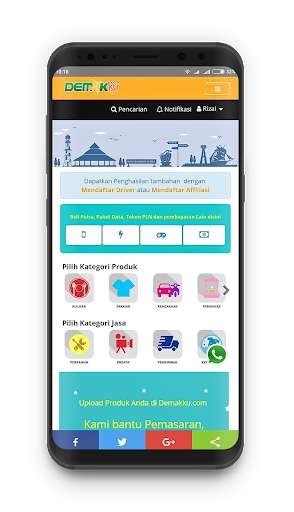 Run android online APK Demakku from MyAndroid or emulate Demakku using MyAndroid