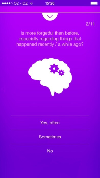Emulate iPhone app Dementia Test - risk calculator of dementia using MyAndroid Emulate iPhone app Dementia Test - risk calculator of dementia using MyAndroid