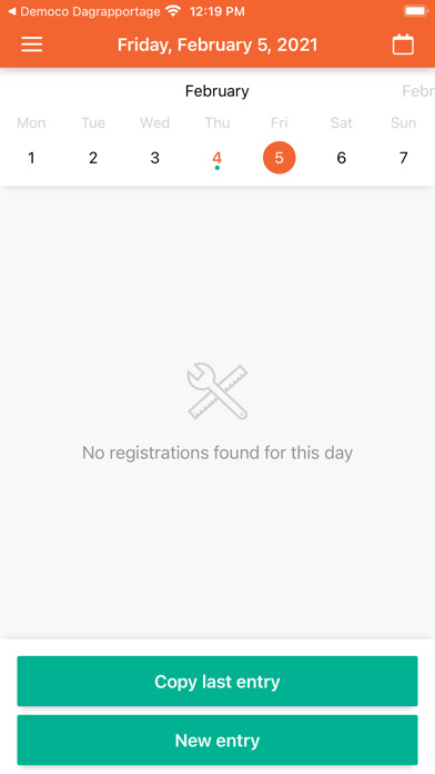 Emulate iPhone app Democo Dagrapportage using MyAndroid Emulate iPhone app Democo Dagrapportage using MyAndroid