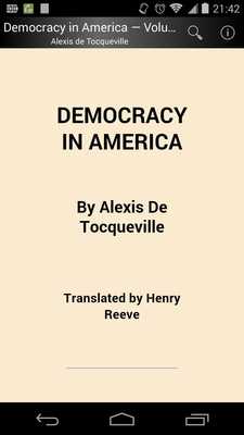 Emulate Android APK Democracy in America Volume 1