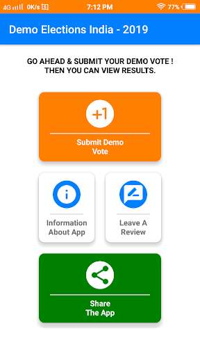 Run android online APK Demo Elections India - 2019 from MyAndroid or emulate Demo Elections India - 2019 using MyAndroid