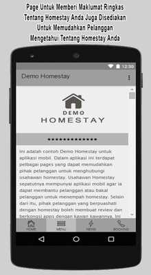 Emulate Android APK Demo Homestay