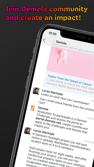 Emulate iPhone app Demola Chat using MyAndroid