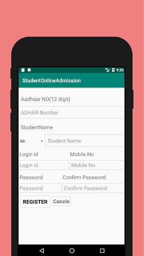 Run android online APK DemoStudentOnlineAdmission from MyAndroid or emulate DemoStudentOnlineAdmission using MyAndroid