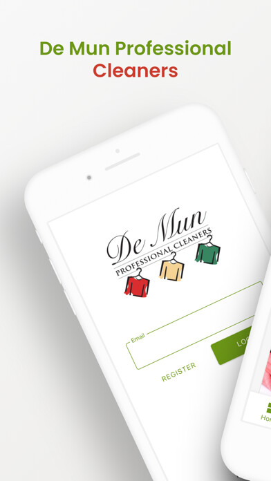 Emulate iPhone app DeMun Professional Cleaners using MyAndroid