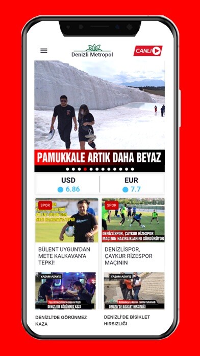 Emulate iPhone app Denizli Metropol Haber using MyAndroid Emulate iPhone app Denizli Metropol Haber using MyAndroid