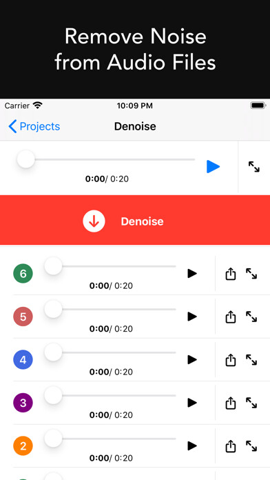 Emulate iPhone app Denoise Audio - Remove Noise using MyAndroid