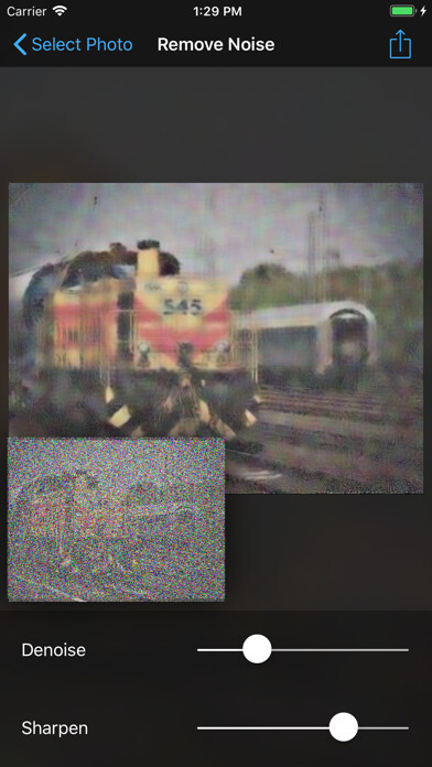 Emulate iPhone app Denoise - Photo Noise Tool using MyAndroid