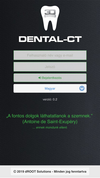 Emulate iPhone app Dental CT - dROOT using MyAndroid