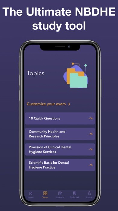 Emulate iPhone app Dental Hygiene Exam Prep 2021 using MyAndroid