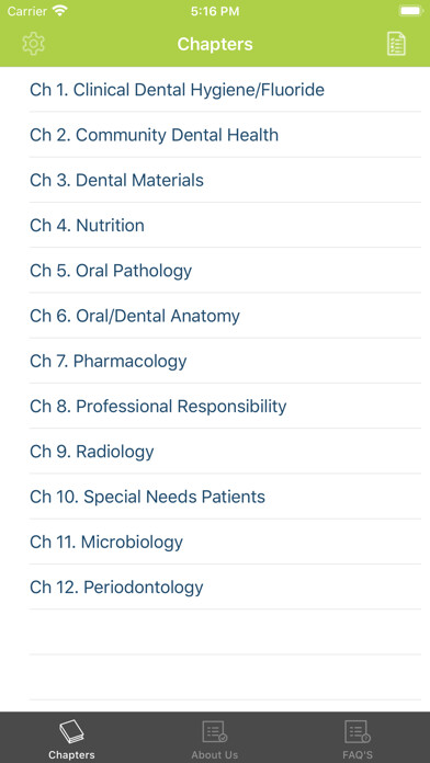 Emulate iPhone app Dental Hygiene Seminars -NBDHE using MyAndroid