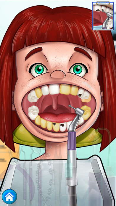 Emulate iPhone app Dentist game. using MyAndroid
