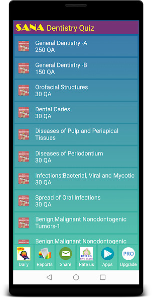 Emulate Android APK Dentistry Quiz