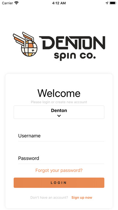 Emulate iPhone app Denton Spin Co using MyAndroid