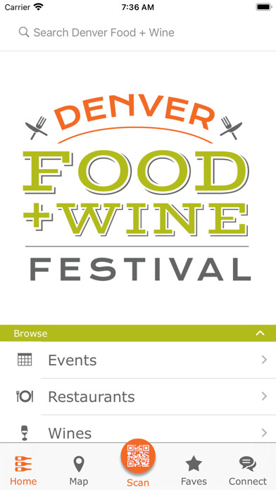 Emulate iPhone app Denver Food and Wine using MyAndroid Emulate iPhone app Denver Food and Wine using MyAndroid