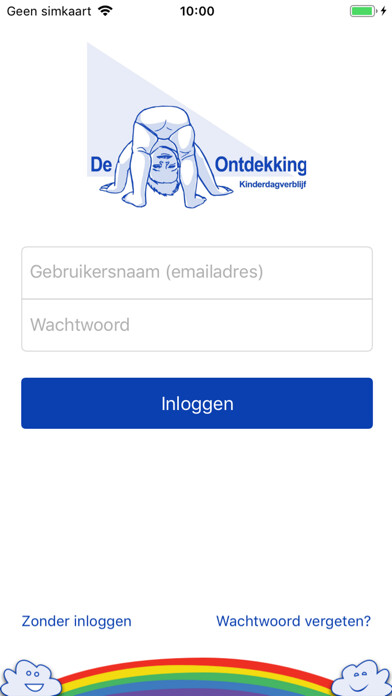 Emulate iPhone app De Ontdekking Kinderopvang using MyAndroid