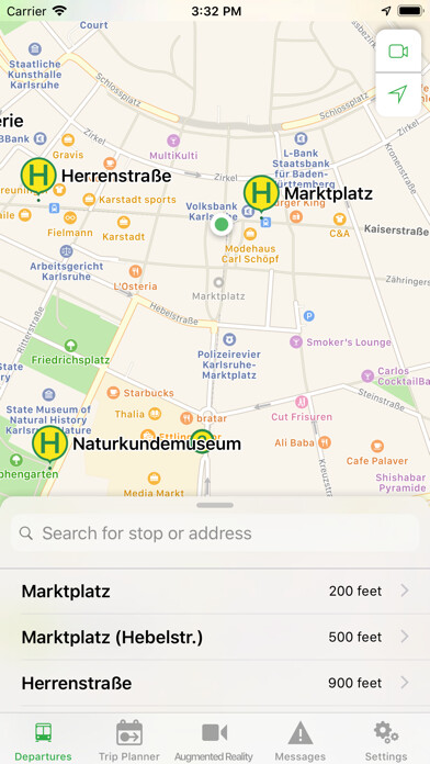 Emulate iPhone app Departures Live using MyAndroid
