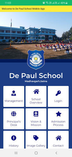 Run android online APK De Paul School, Satna from MyAndroid or emulate De Paul School, Satna using MyAndroid