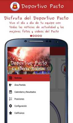 Emulate Android APK Deportivo Pasto App