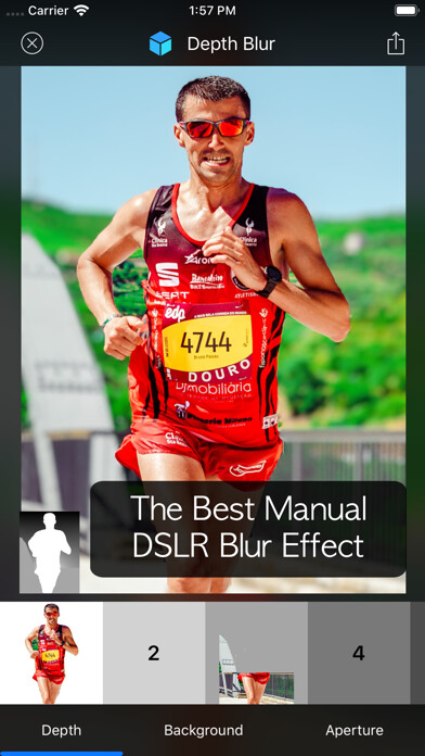 Emulate iPhone app Depth Blur - Manual Portrait using MyAndroid