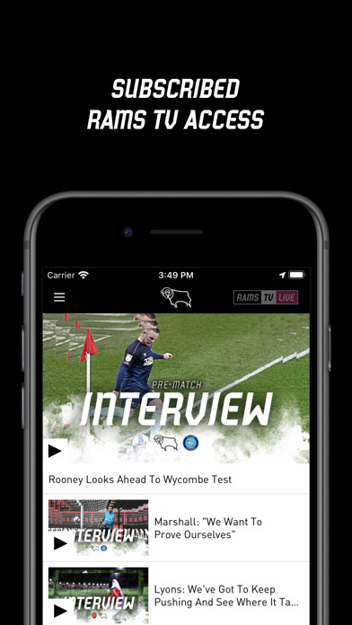 Emulate iPhone app Derby County Official - RamsTV using MyAndroid Emulate iPhone app Derby County Official - RamsTV using MyAndroid