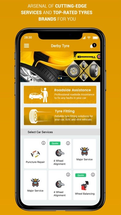 Emulate iPhone app Derby Tyre using MyAndroid Emulate iPhone app Derby Tyre using MyAndroid