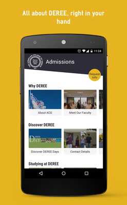 Emulate Android APK DEREE Admissions Emulate Android APK DEREE Admissions