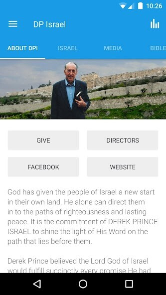 Emulate iPhone app Derek Prince Israel using MyAndroid Emulate iPhone app Derek Prince Israel using MyAndroid