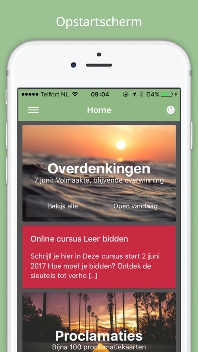 Emulate iPhone app Derek Prince Ministeries NL using MyAndroid