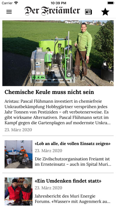 Emulate iPhone app Der Freiämter using MyAndroid Emulate iPhone app Der Freiämter using MyAndroid
