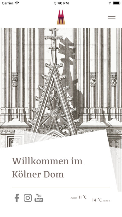 Emulate iPhone app Der Kölner Dom (offiziell) using MyAndroid Emulate iPhone app Der Kölner Dom (offiziell) using MyAndroid