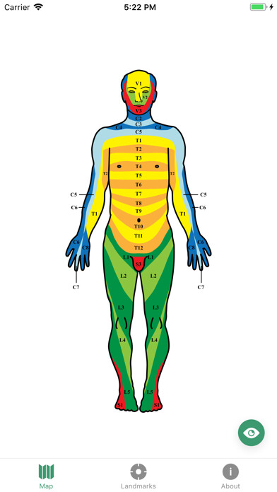 Emulate iPhone app Dermatomes using MyAndroid Emulate iPhone app Dermatomes using MyAndroid