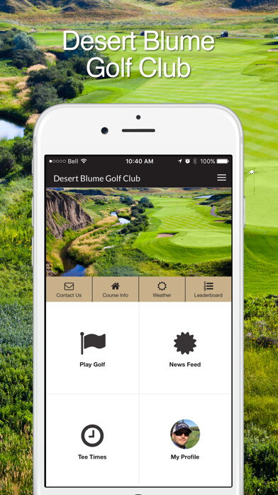 Emulate iPhone app Desert Blume Golf Club using MyAndroid