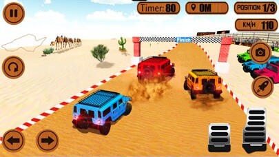 Emulate iPhone app Desert Car Offroad Rally Race using MyAndroid