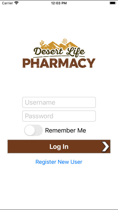 Emulate iPhone app Desert Life Pharmacy using MyAndroid