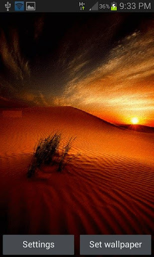 Run android online APK Desert Sunset Live Wallpaper from MyAndroid or emulate Desert Sunset Live Wallpaper using MyAndroid