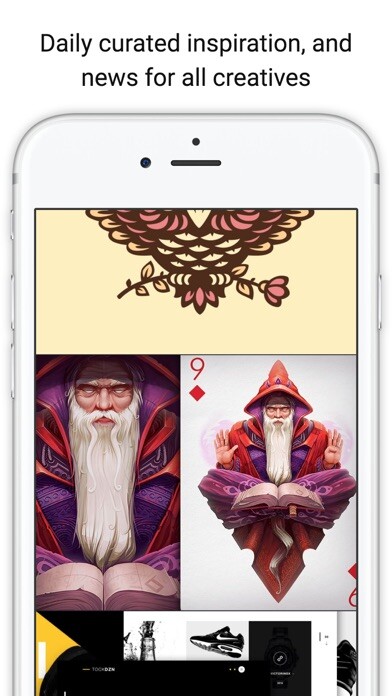 Emulate iPhone app Design Hunt using MyAndroid