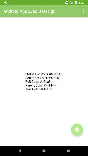 Run android online APK Design Layout Android App from MyAndroid or emulate Design Layout Android App using MyAndroid