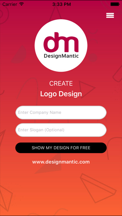 Emulate iPhone app DesignMantic - Logo Maker using MyAndroid Emulate iPhone app DesignMantic - Logo Maker using MyAndroid