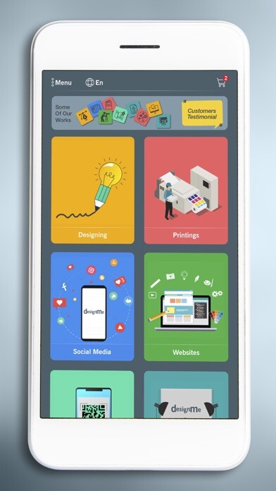 Emulate iPhone app designMe UAE using MyAndroid