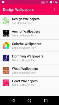 Emulate Android APK Design Wallpapers