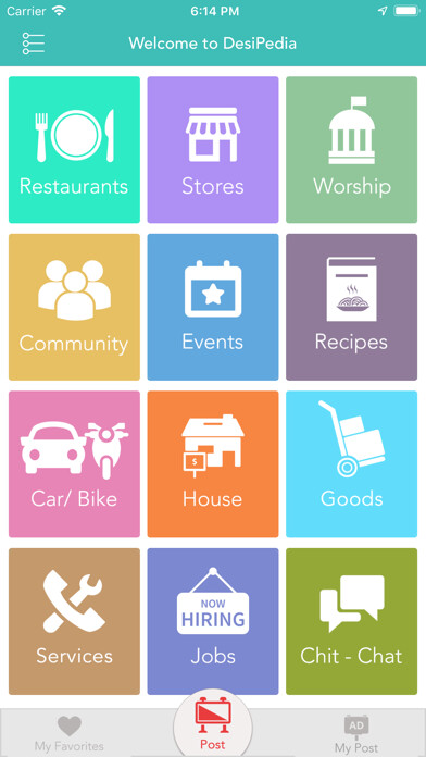 Emulate iPhone app DesiPedia - Anything Indian using MyAndroid