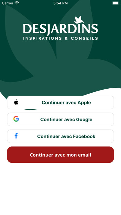 Emulate iPhone app Desjardins using MyAndroid