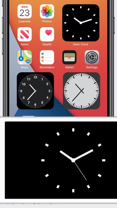 Emulate iPhone app Desk Clock - Analog Clock Face using MyAndroid Emulate iPhone app Desk Clock - Analog Clock Face using MyAndroid