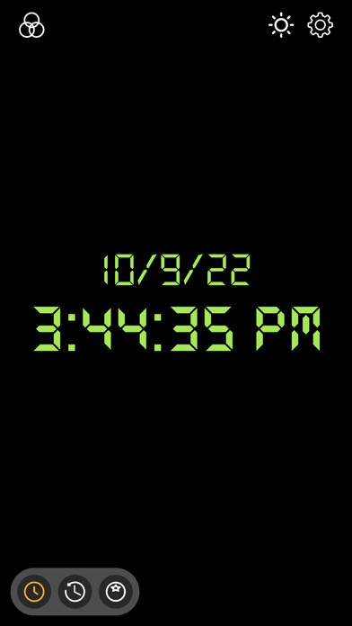 Emulate iPhone app Desk Clock Display using MyAndroid