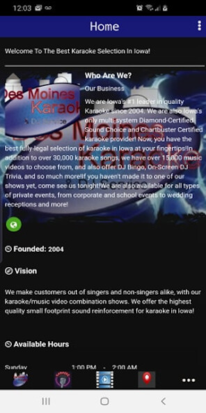 Run android online APK Des Moines Karaoke from MyAndroid or emulate Des Moines Karaoke using MyAndroid