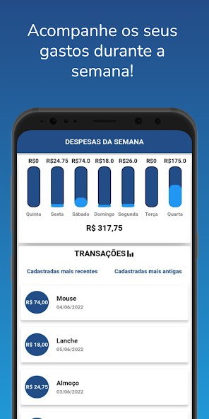 Run android online APK Despesas - Grfico semanal from MyAndroid or emulate Despesas - Grfico semanal using MyAndroid