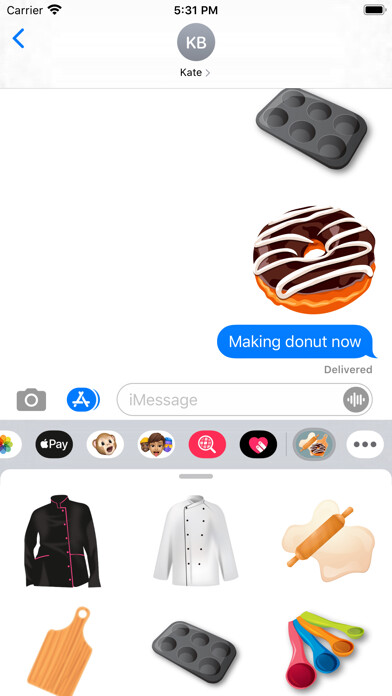 Emulate iPhone app Dessert Chef Stickers using MyAndroid Emulate iPhone app Dessert Chef Stickers using MyAndroid