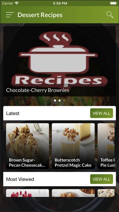 Emulate iPhone app Dessert Recipes Easy using MyAndroid Emulate iPhone app Dessert Recipes Easy using MyAndroid